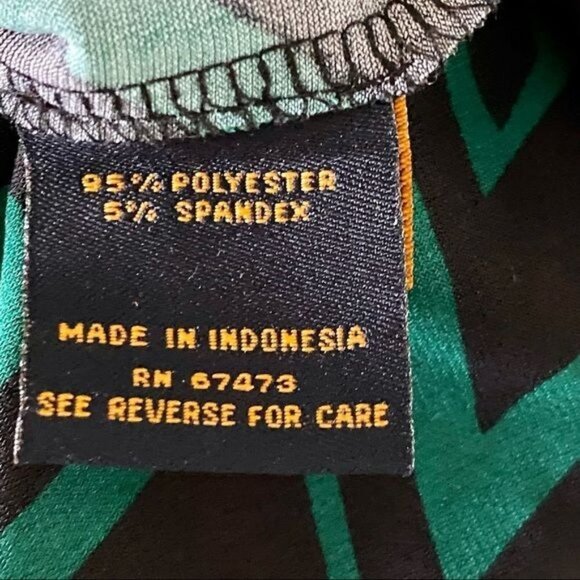 Just Taylor Black Green Dress with Pockets Size 8 - Picture 8 of 9